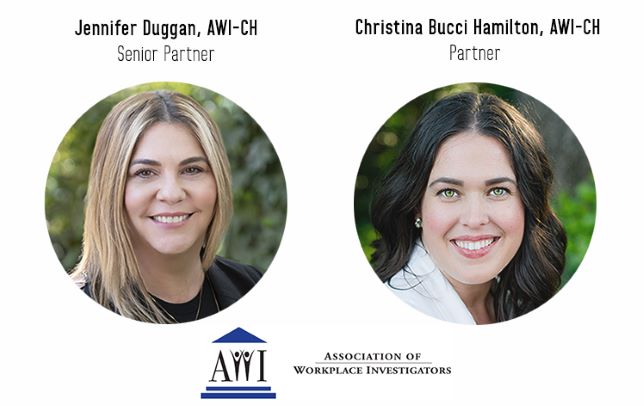 Jennifer Duggan and Christina Bucci Hamilton earn AWI-CH distinction